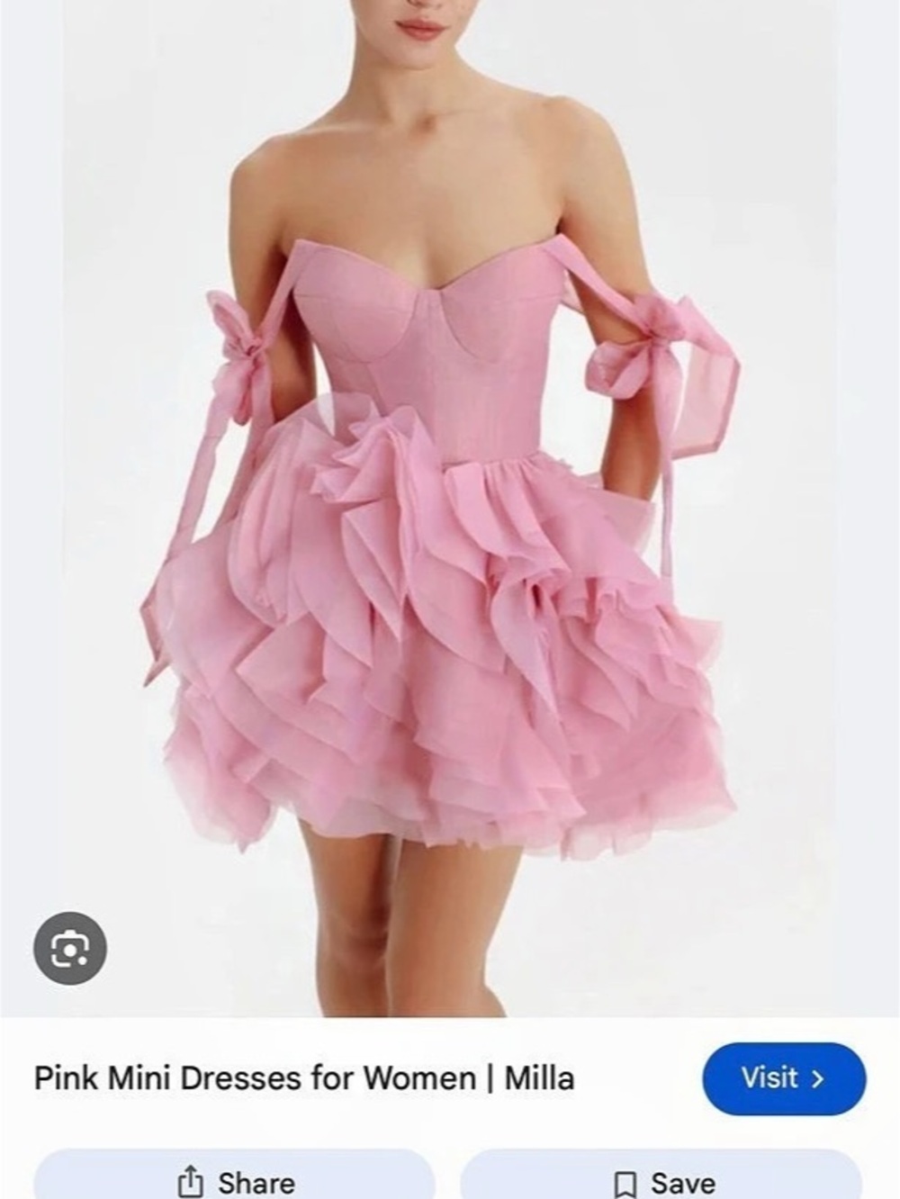 Milla Tie-Straps Tulle Prom Dress Pink